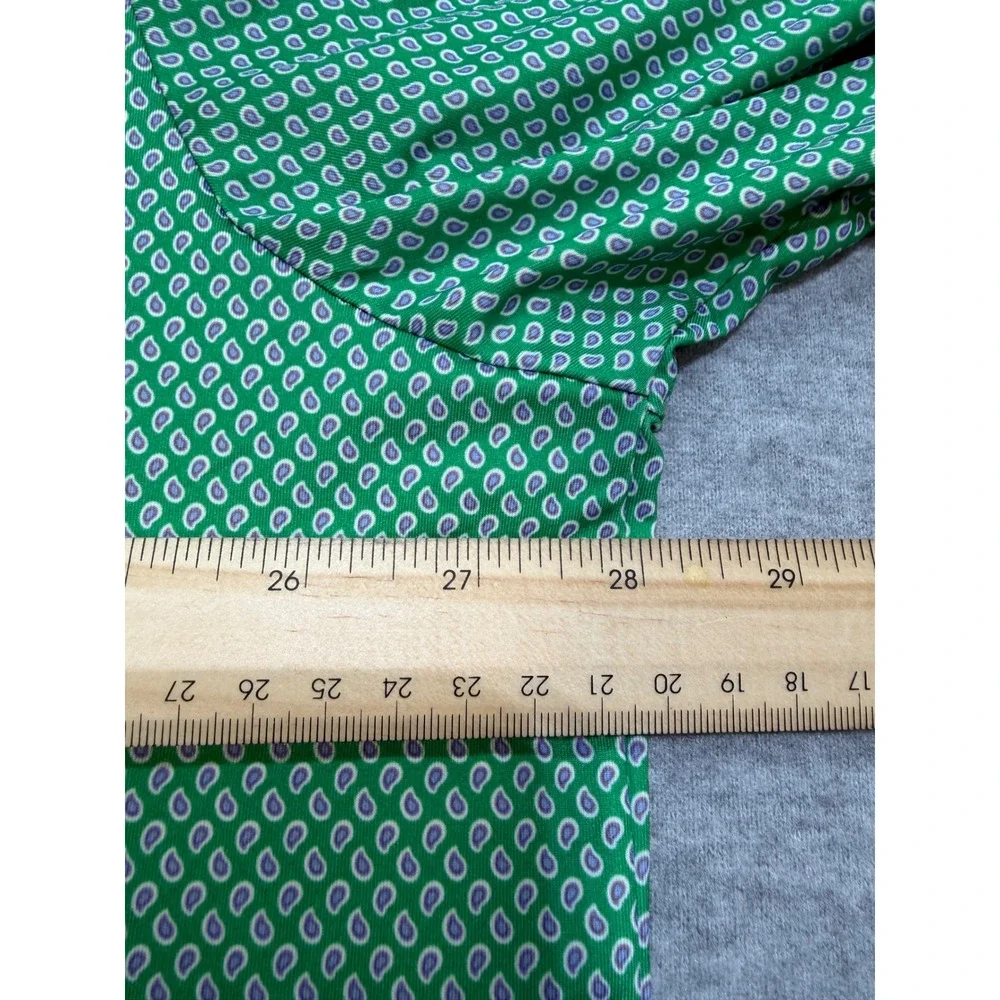 Polo Ralph Lauren Performance Mens 2XB Green Paisley Short Sleeve Polo Shirt